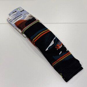 Smartwool Men's Medium Snowboard Piste Machine Over The Calf Socks Black Yellow